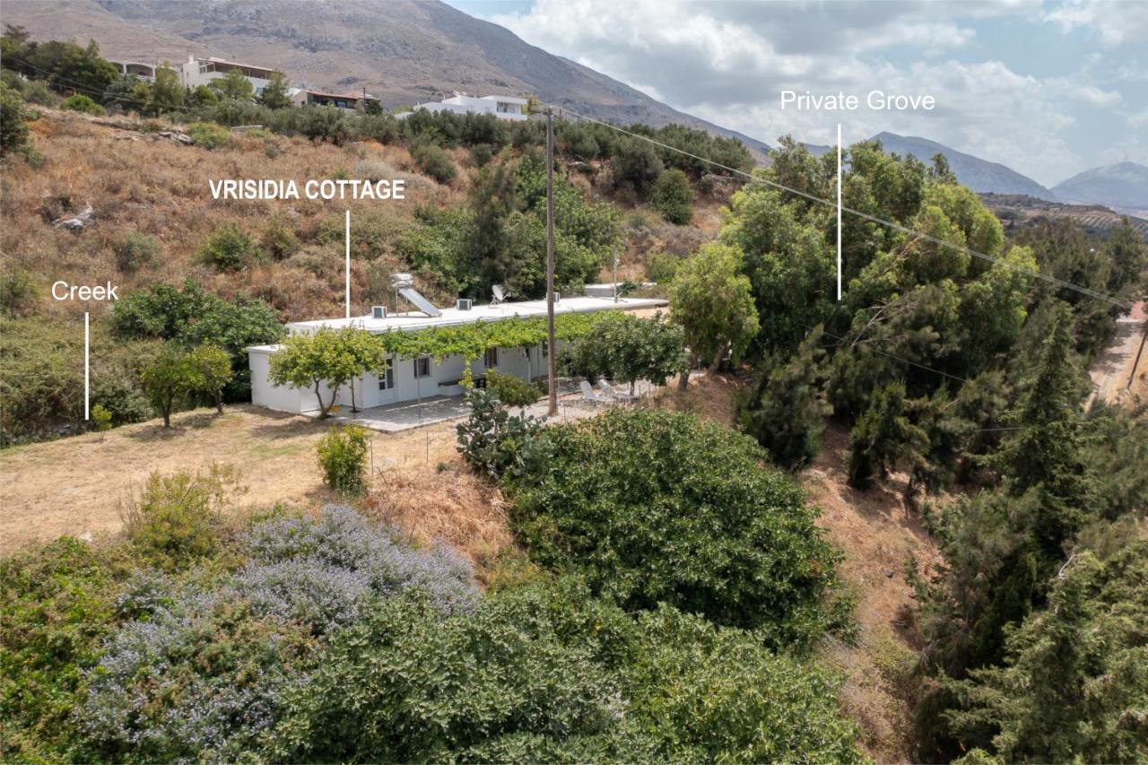 Vrisidia Cottage - Nature, Seaview & Relax 플라키아스 외부 사진